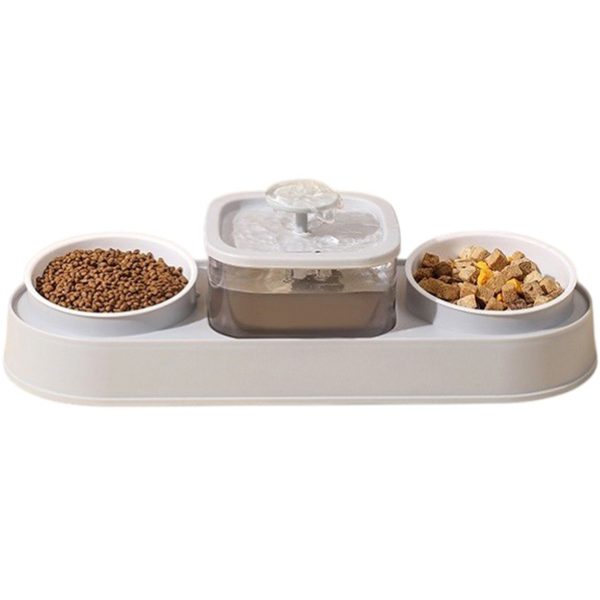 Pet's Choice Σύστημα Σίτισης & Ενυδάτωσης Διπλό Μπολ Με Αυτόματο Σιντριβάνι Νερού