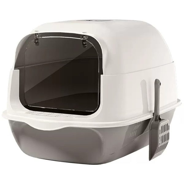 Pet's Choice Κλειστή Τουαλέτα Γάτας Με Πορτάκι Γκρι