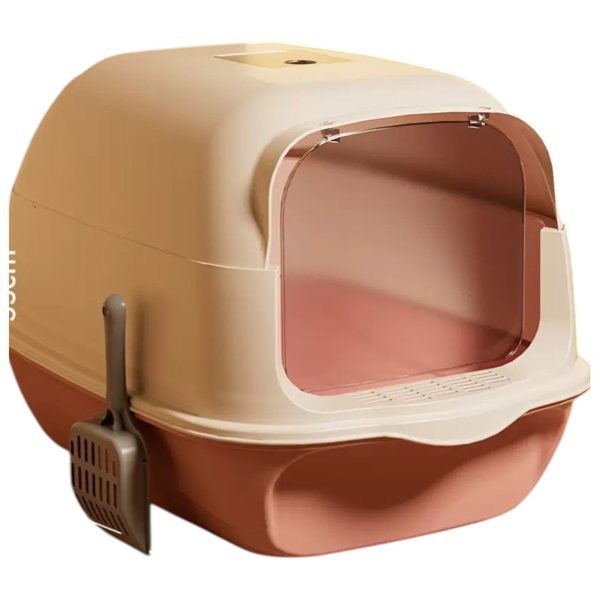 Pet's Choice Κλειστή Τουαλέτα Γάτας Με Πορτάκι Ροζ