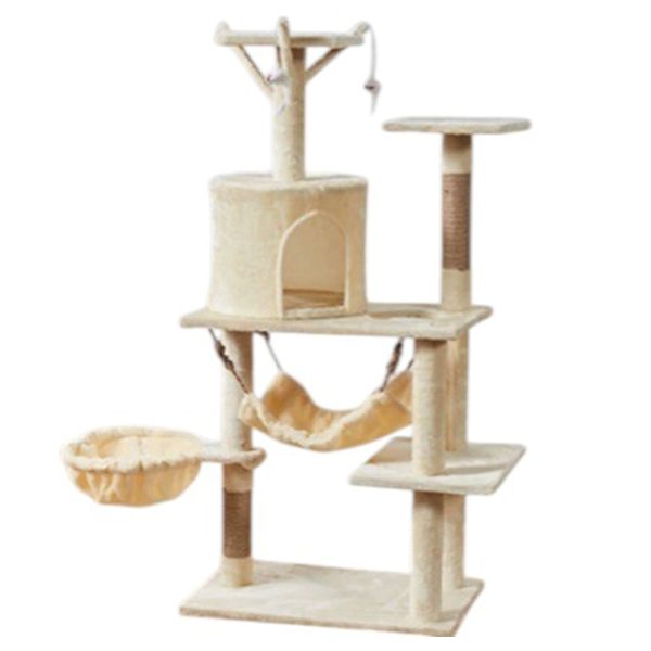 Pet's Choice Cat Tree Γατόδεντρο/Ονυχοδρόμιο Μπεζ 125x60x40cm