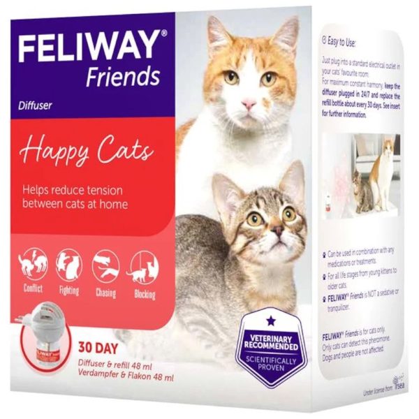 Feliway Friends Diffuser Συσκευή Φερομόνης Για Γάτες + Ανταλλακτικό 48ml