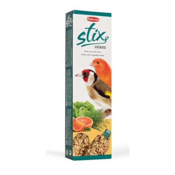 Padovan Stix Herbs Canaries & Goldfinches Τροφή Σε Στικς Για Πτηνά 80gr
