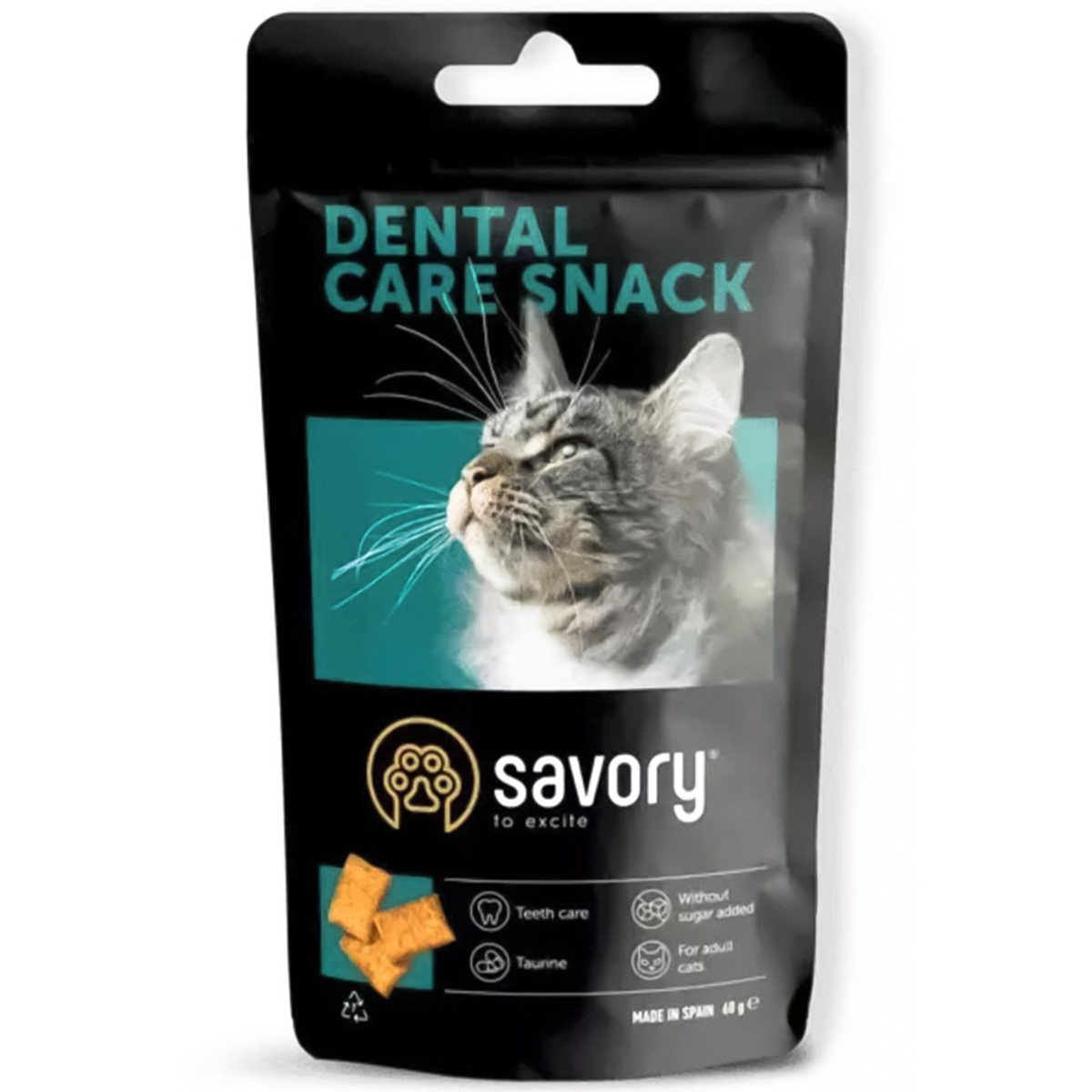 1 Savory Cat Snacks Pillows Dental Care Λιχουδιές Για Γάτες 60gr - Image 1